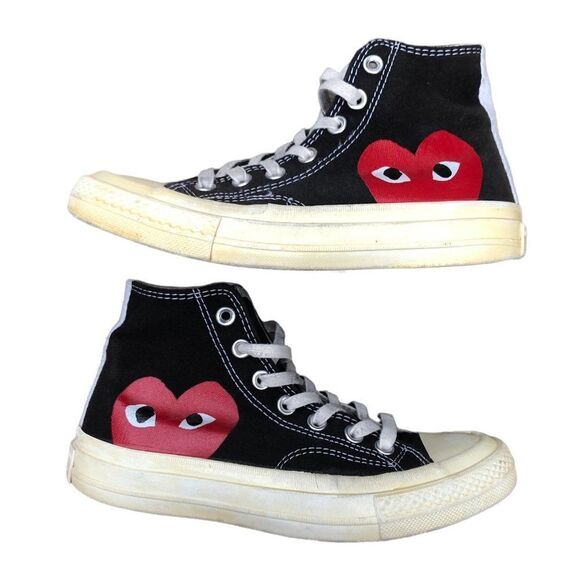 CONVERSE X comme des garcons converse PLAY chuck 70 high top CDG converse - Picture 1 of 14